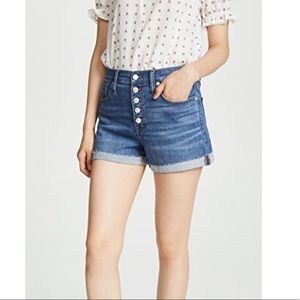 Madewell High-Rise Shorts Button-Front Edition Like New